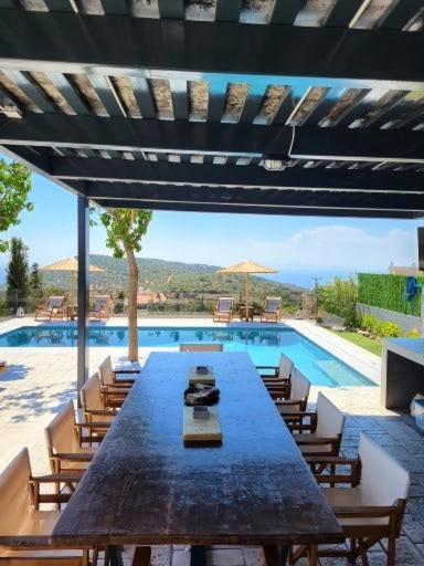 "Stergiou Luxury Apartment 2Nd Floor" Με Κοινη Πισινα Saronida Экстерьер фото