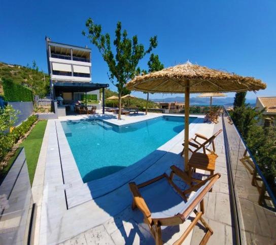 "Stergiou Luxury Apartment 2Nd Floor" Με Κοινη Πισινα Saronida Экстерьер фото