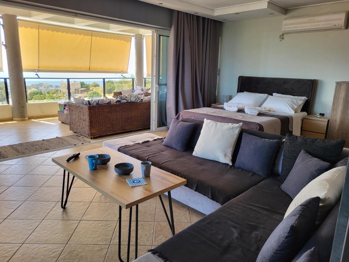 "Stergiou Luxury Apartment 2Nd Floor" Με Κοινη Πισινα Saronida Экстерьер фото