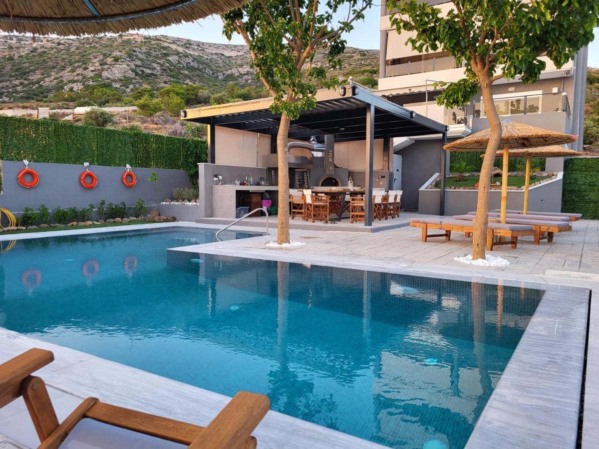 "Stergiou Luxury Apartment 2Nd Floor" Με Κοινη Πισινα Saronida Экстерьер фото